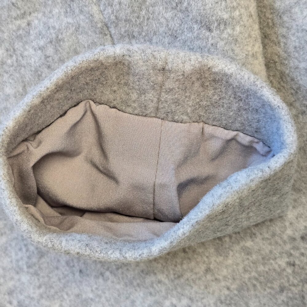 NWT Wool Angora Boyfriend Coat-The Reset R Label Ice Grey - Picture 9 of 14